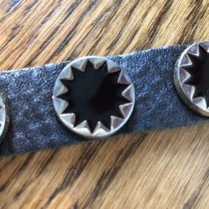 This House Of Harlow 1960 Bracelet Black Leather